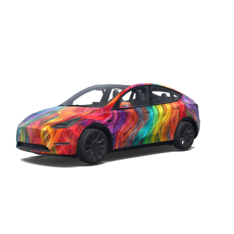 Tesla Model Y Paint Shop wrap, 3D preview