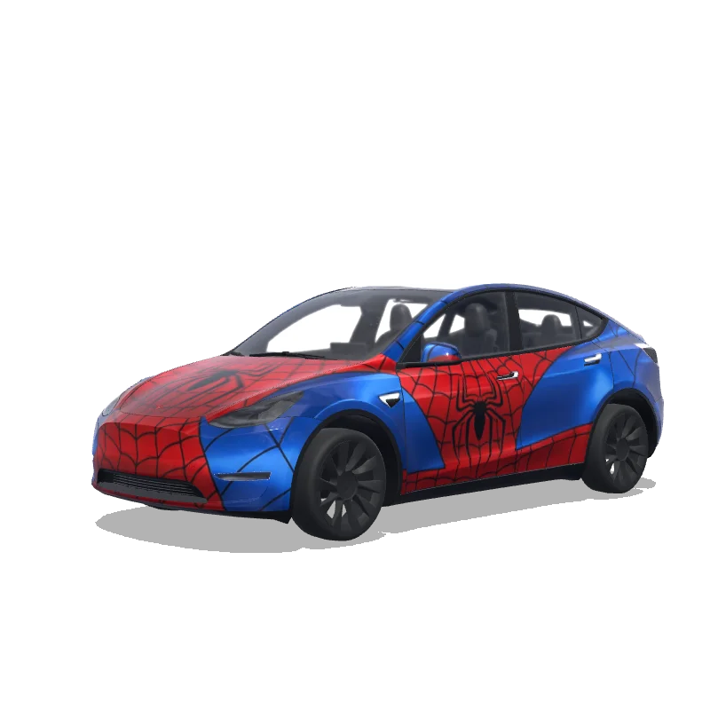 Tesla Model Y Paint Shop wrap, 3D preview