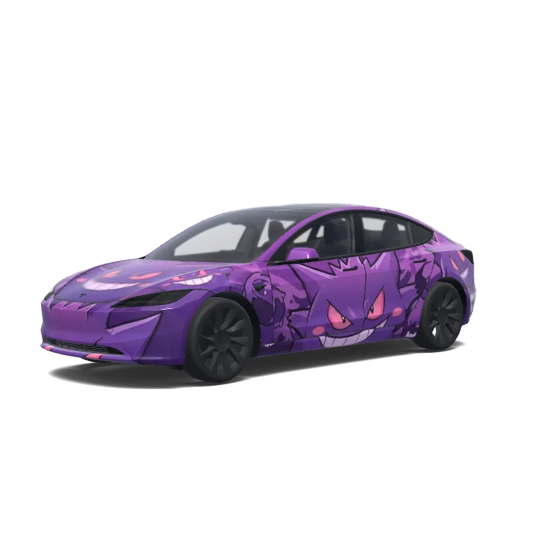 Tesla Model 3 (2024+) Standard & Premium Paint Shop wrap, 3D preview