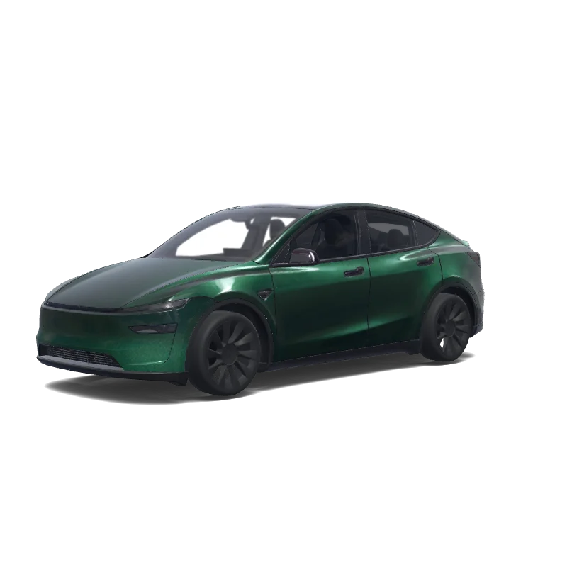 Tesla Model Y (2025+) with a Racing wrap, 3D Paint Shop preview