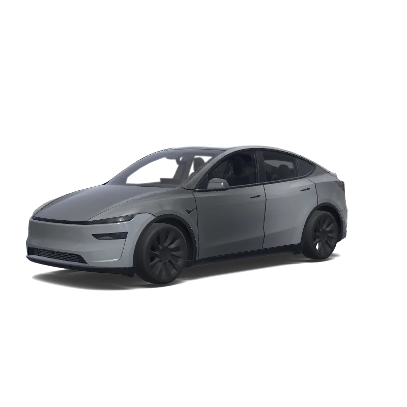 Tesla Model Y (2025+) with a Snow wrap, 3D Paint Shop preview