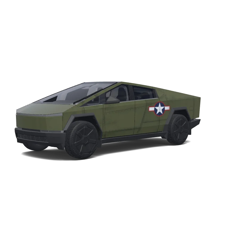 Tesla Cybertruck wrap, 3D preview