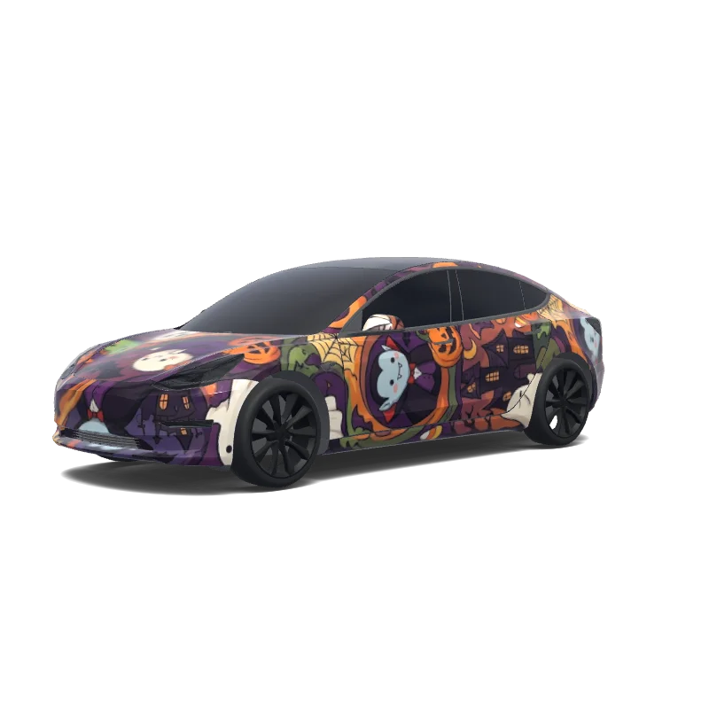 Tesla Model 3 wrap, 3D preview