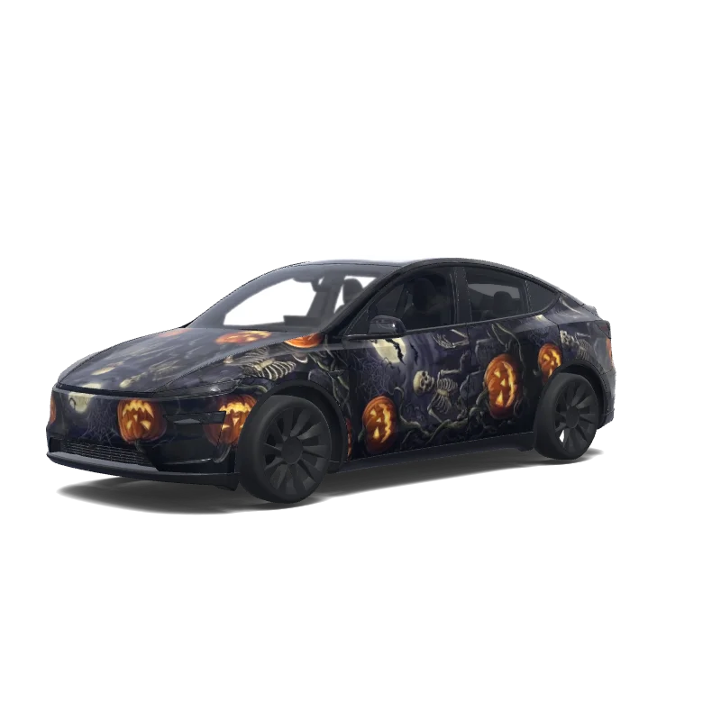 Tesla Model Y (2025+) wrap, 3D preview