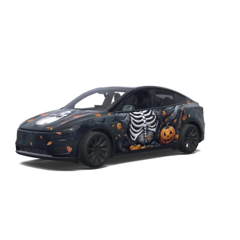 Tesla Model Y (2025+) wrap, 3D preview