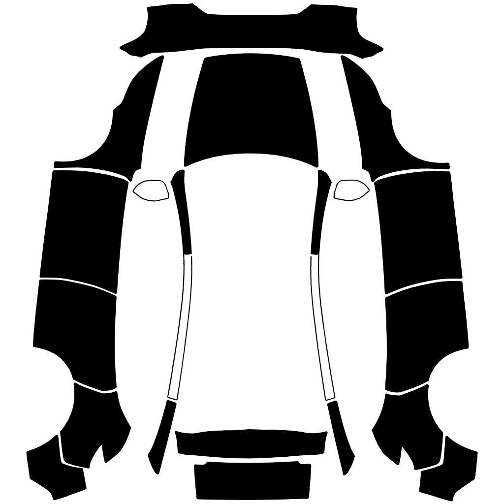 Tesla Model Y (2025+) Premium with a Black wrap, 3D preview