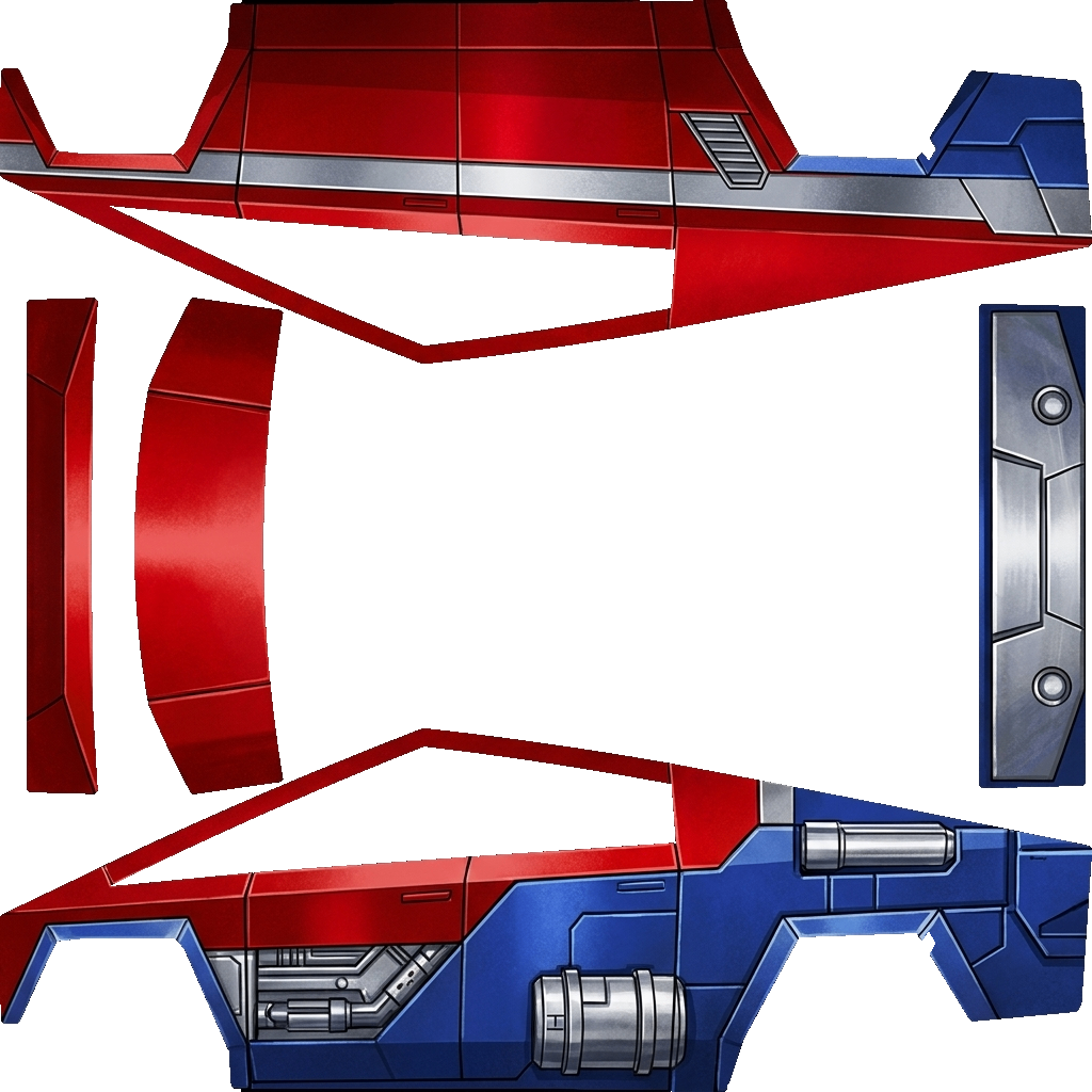 Tesla Cybertruck Paint Shop wrap, 3D preview