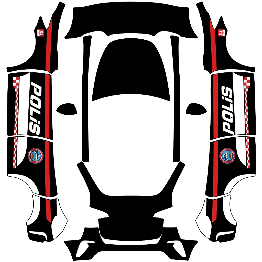 Tesla Model Y with a Kaput kısmınıda Tamamen Siyah Yap wrap, 3D preview