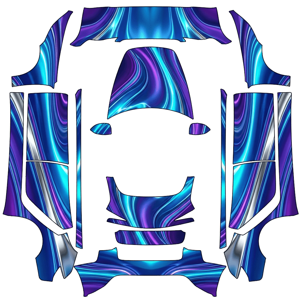 Model 3 (2024+) Standard & Premium Paint Shop wrap PNG - flat 1024x1024 wrap PNG template for Tesla Model 3 (2024+) Standard & Premium Paint Shop
