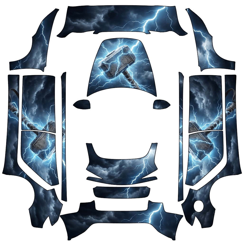 Model 3 (2024+) Standard & Premium Paint Shop wrap PNG - flat 1024x1024 wrap PNG template for Tesla Model 3 (2024+) Standard & Premium Paint Shop