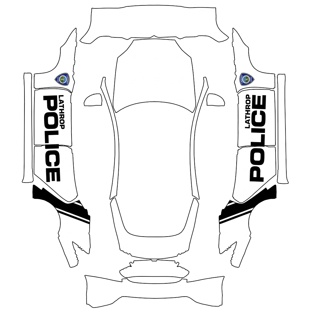 Tesla Model S 2021+ Paint Shop wrap, 3D preview