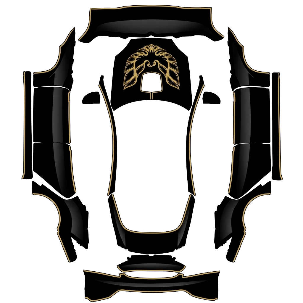 Tesla Model S 2021+ Paint Shop wrap, 3D preview