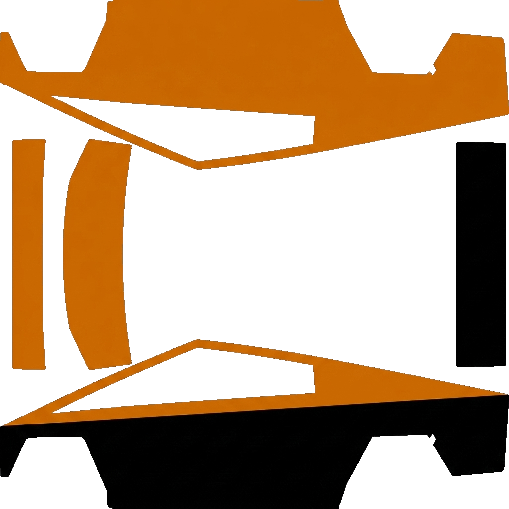 Tesla Cybertruck with a Orange wrap, 3D Paint Shop preview
