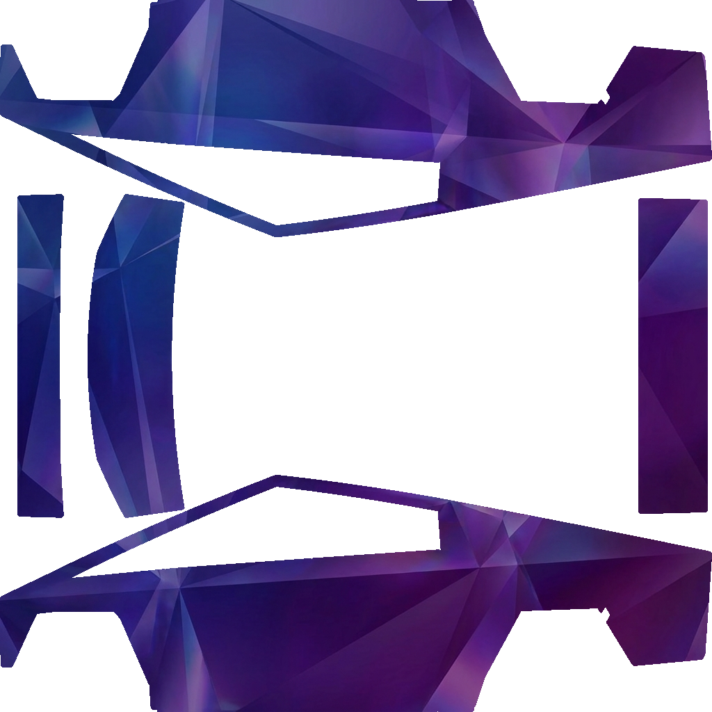 Tesla Cybertruck wrap design - Translucent blue purple.