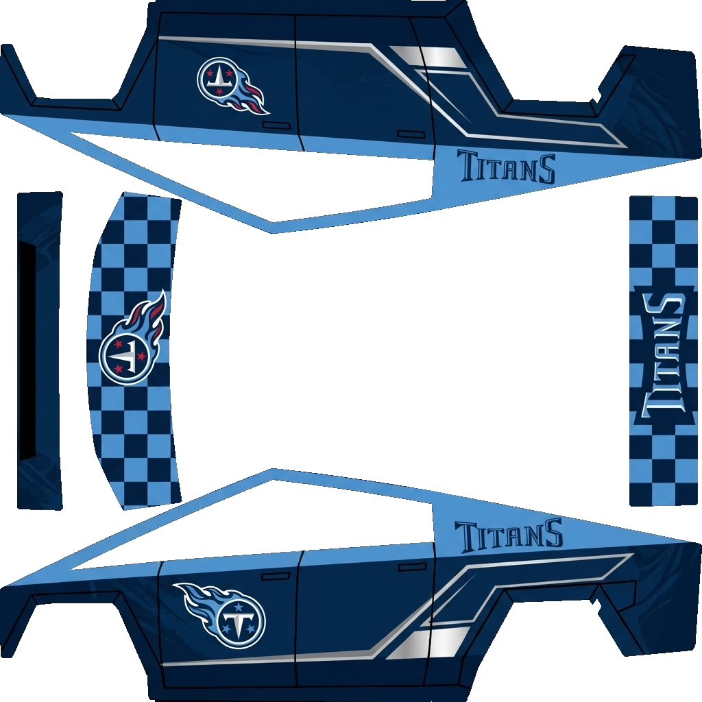 Tesla Cybertruck wrap, 3D preview