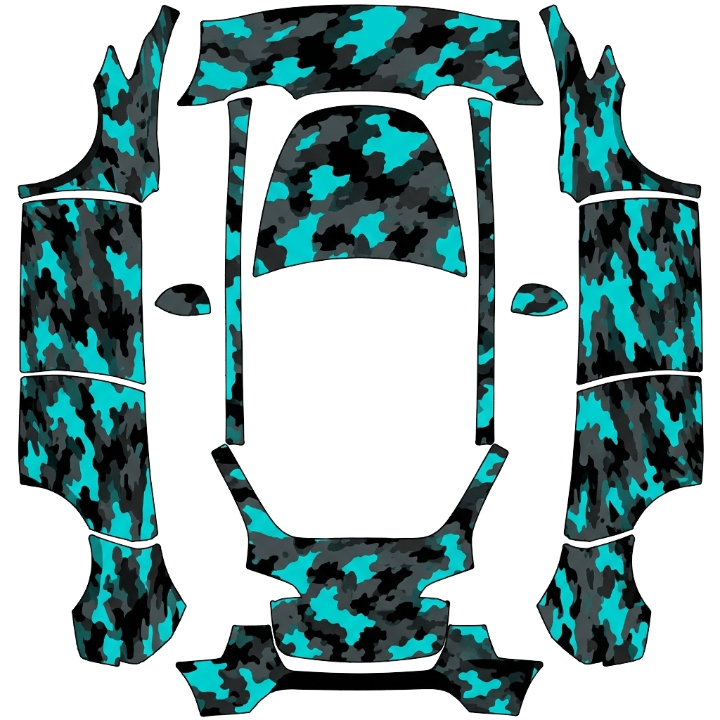 Tesla Model Y wrap, 3D preview