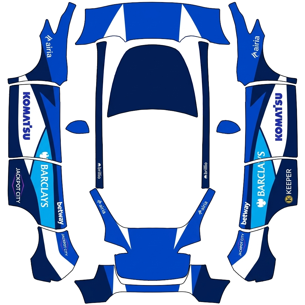 Tesla Model Y wrap, 3D preview