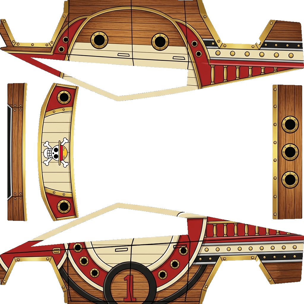 Wood Tesla Cybertruck wrap PNG - flat 1024x1024 wrap PNG template for Tesla Cybertruck Paint Shop