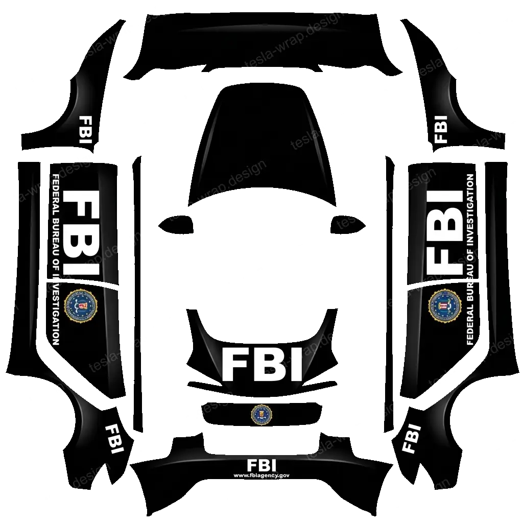 Tesla Model 3 (2024+) wrap design - fbi