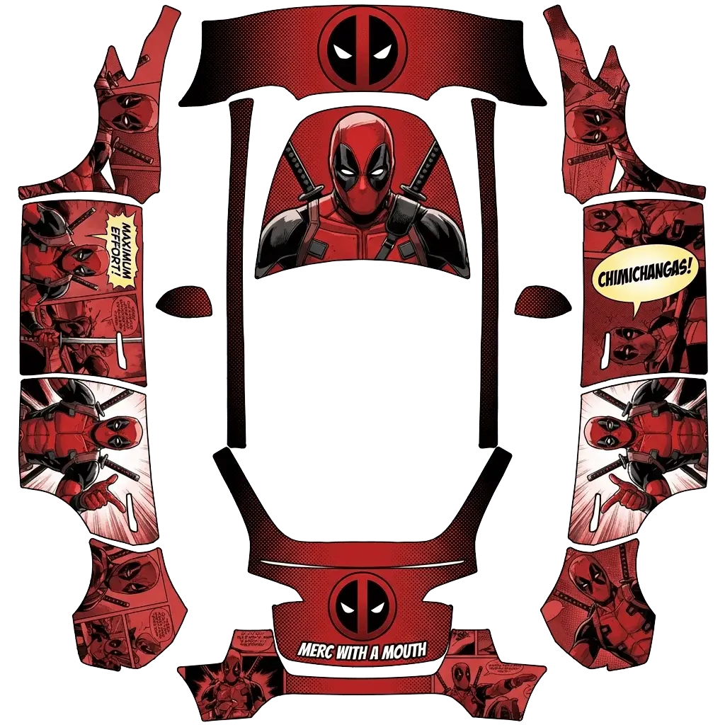 Tesla Model Y wrap design - Deadpool