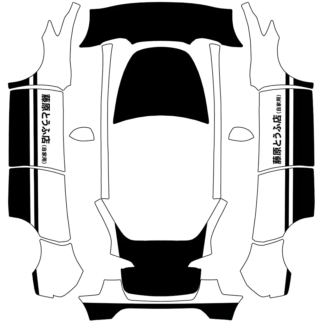 Tesla Model Y wrap design - Make the wrap template like the AE86 from initial D