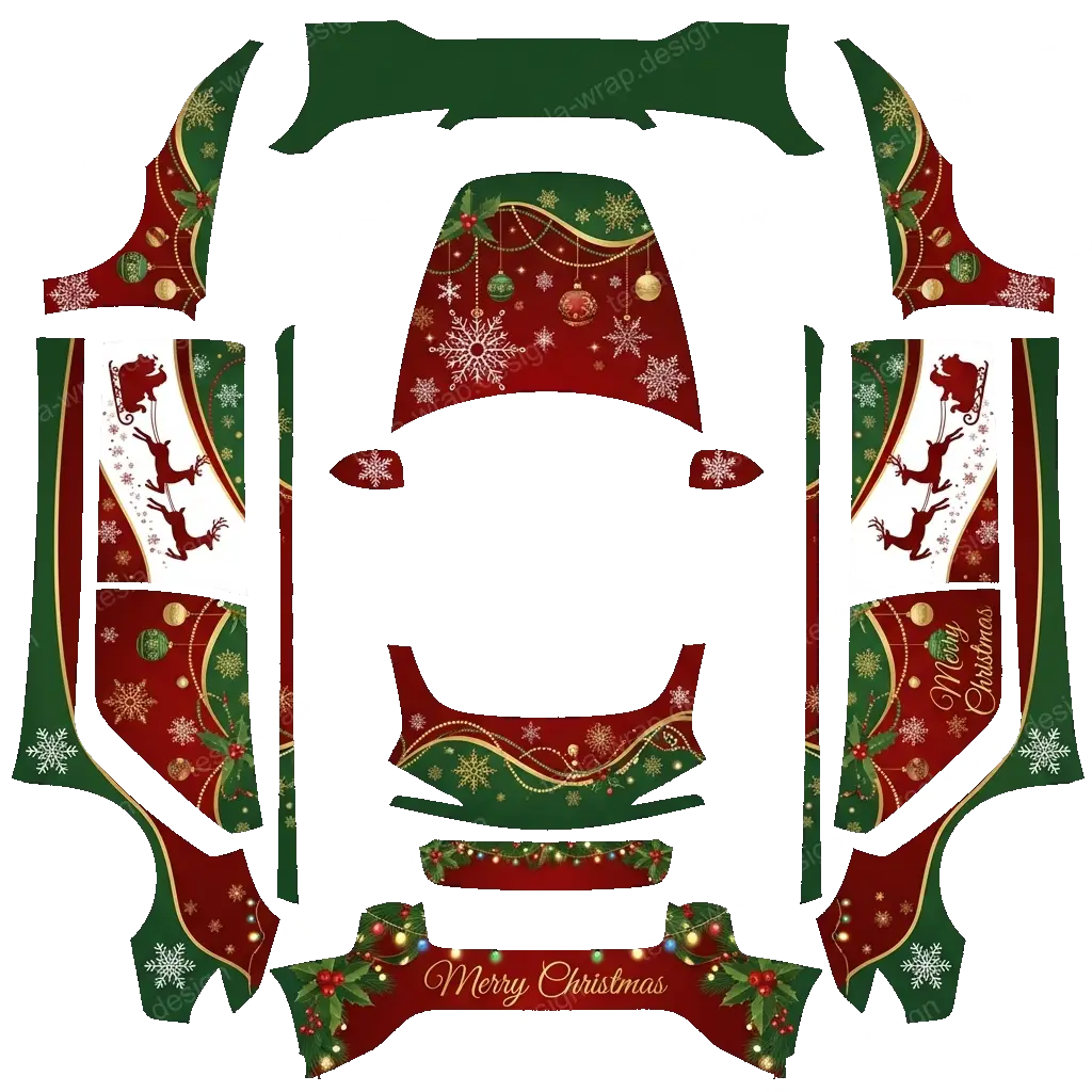 Tesla Model 3 (2024+) custom wrap design - free download PNG