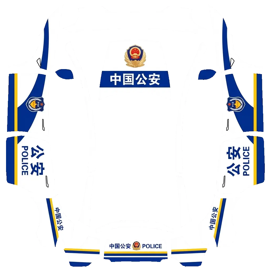 Tesla Model Y L wrap design - 中国公安