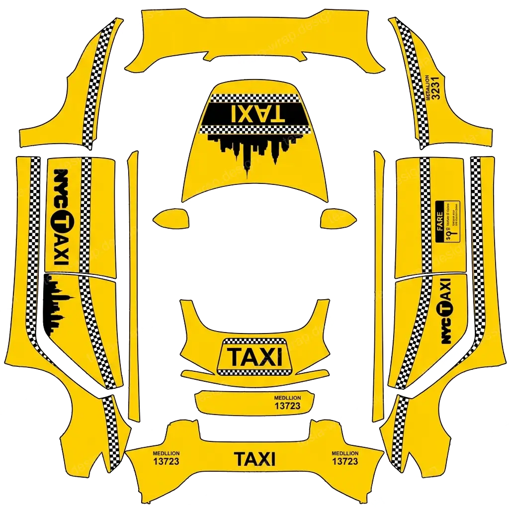 Tesla Model 3 (2024+) custom wrap design - free download PNG