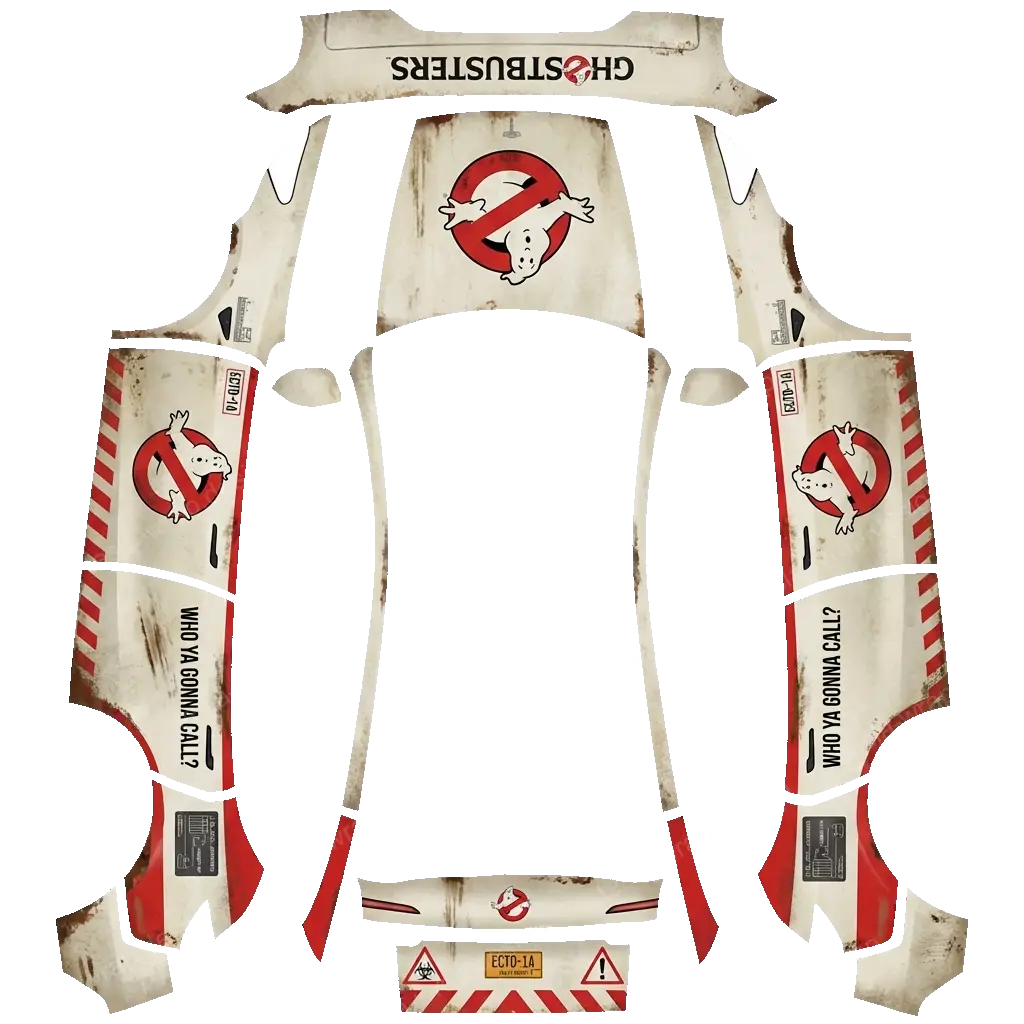Tesla Model Y (2025+) wrap design - ghostbuster movie