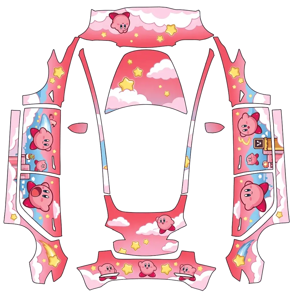 Tesla Model 3 wrap design - kirby