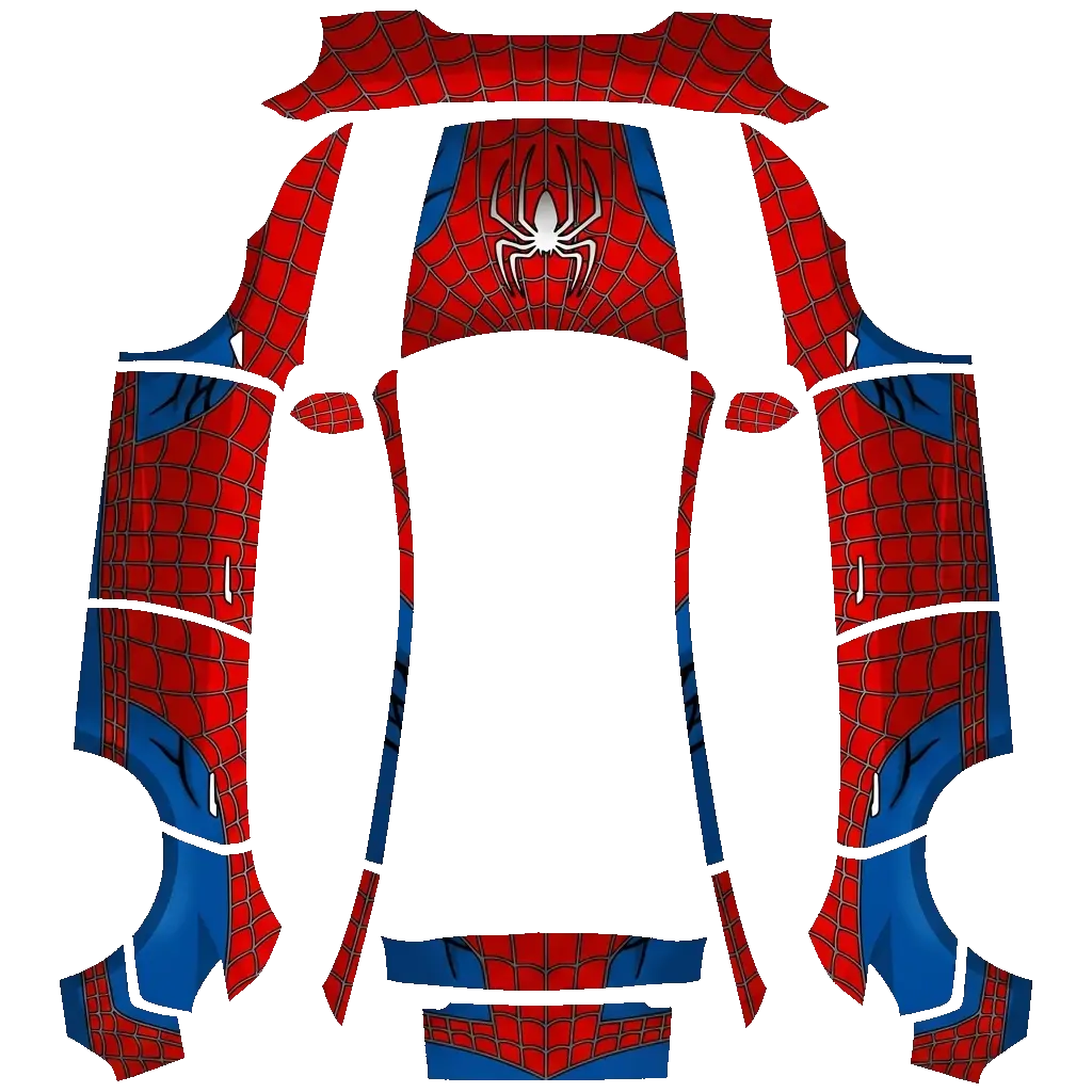 Tesla Model Y (2025+) wrap design - spiderman