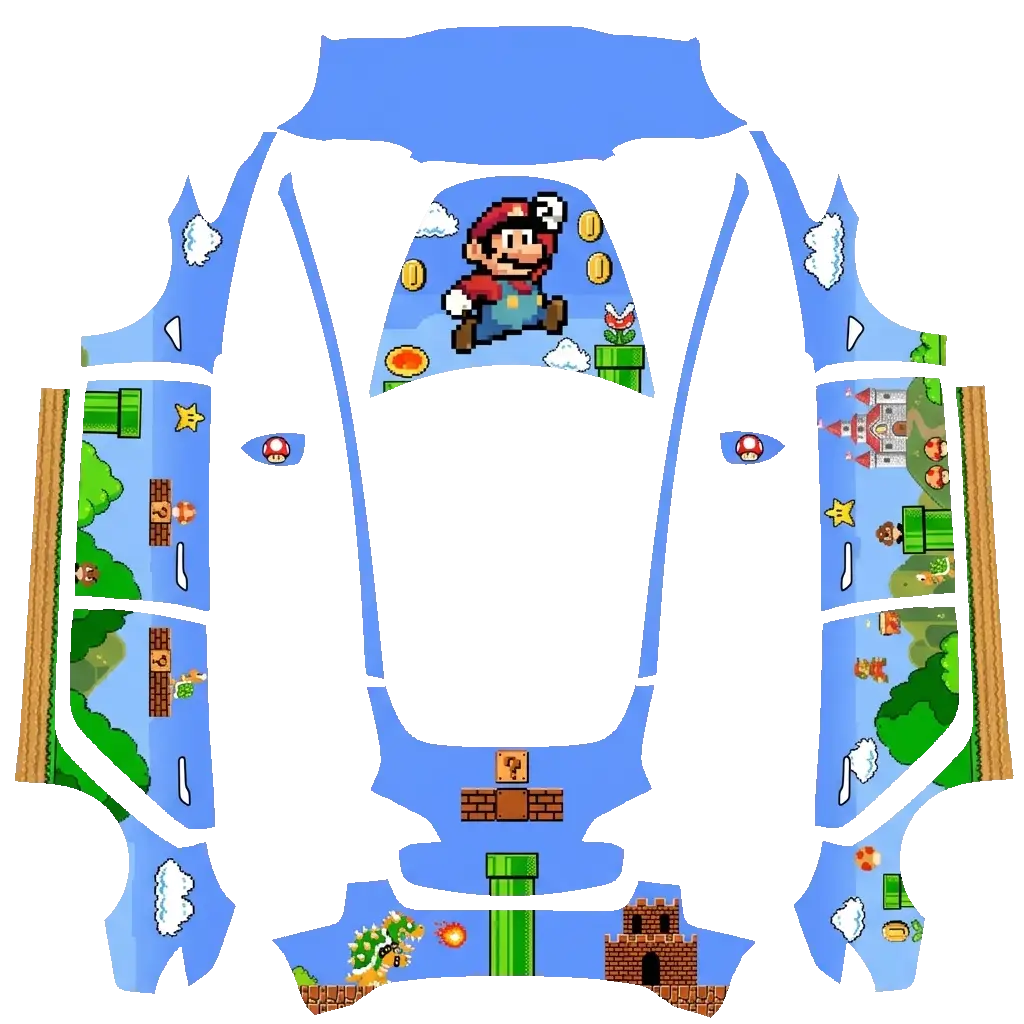 Tesla Model 3 wrap design - Mario