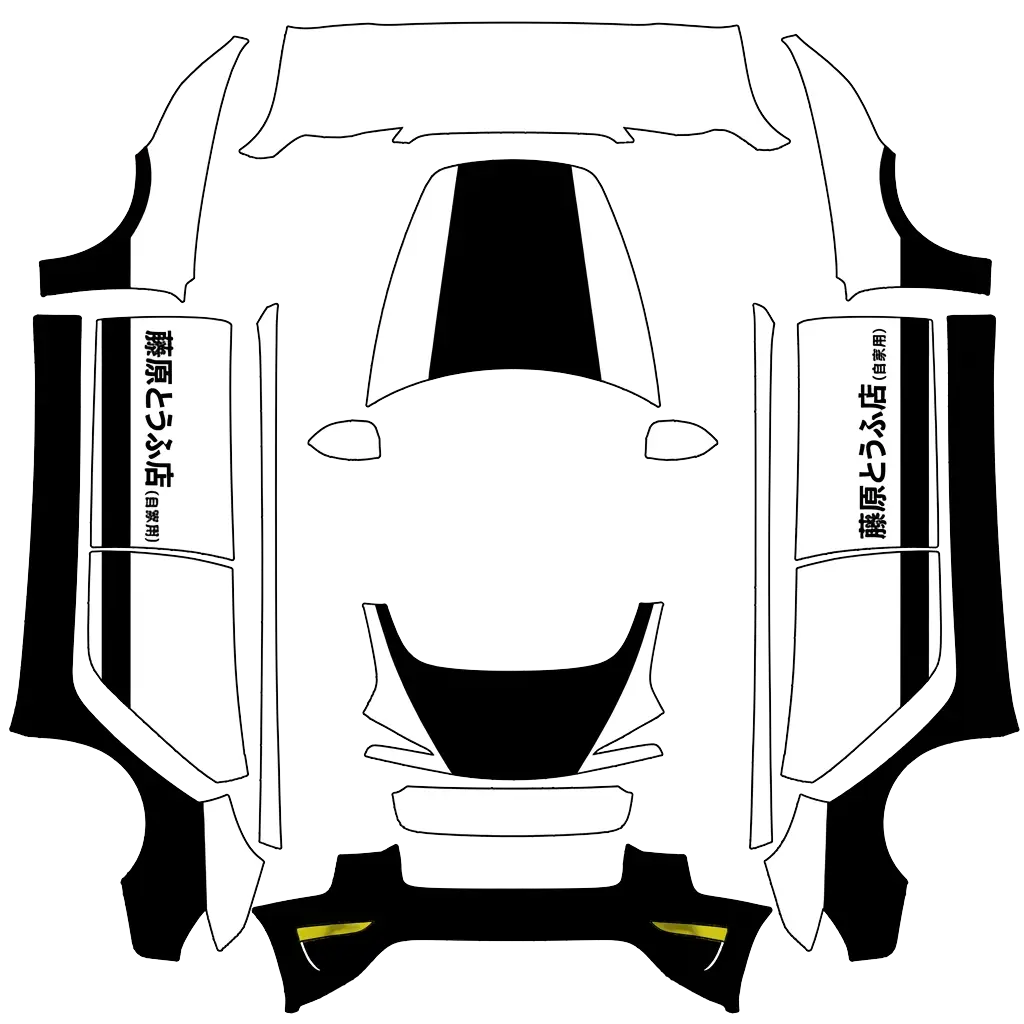 Tesla Model 3 (2024+) wrap design - InitialD
ae86
trueno
fujiwaratofu