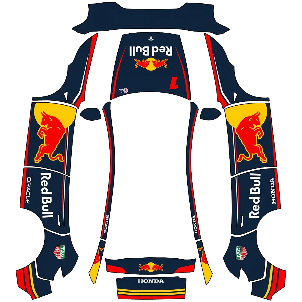 Tesla Model Y (2025+) wrap design - f1 machine redbull 2025