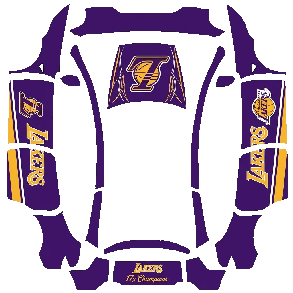 Tesla Model Y L wrap design - LAKERS