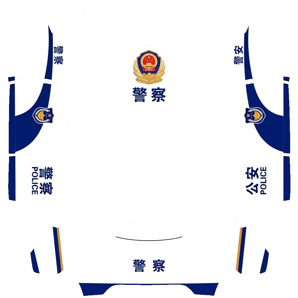 Tesla Model Y wrap design - 中国警车涂装