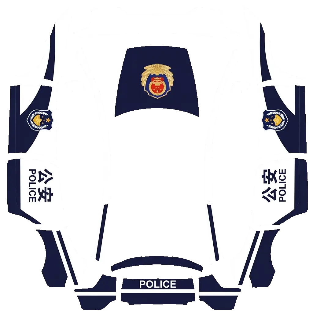 Tesla Model Y L wrap design - Chinese Police