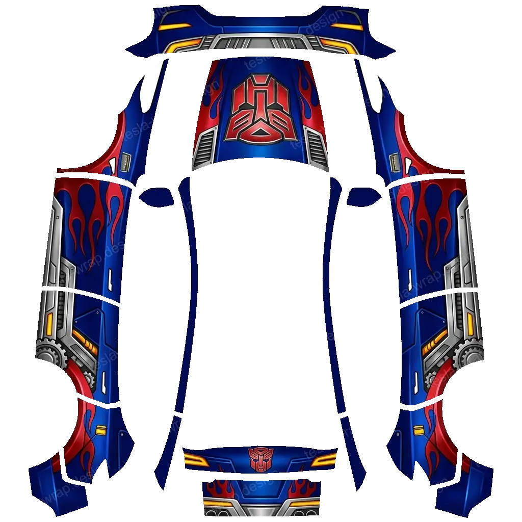 Tesla Model Y (2025+) wrap design - Optimus Prime