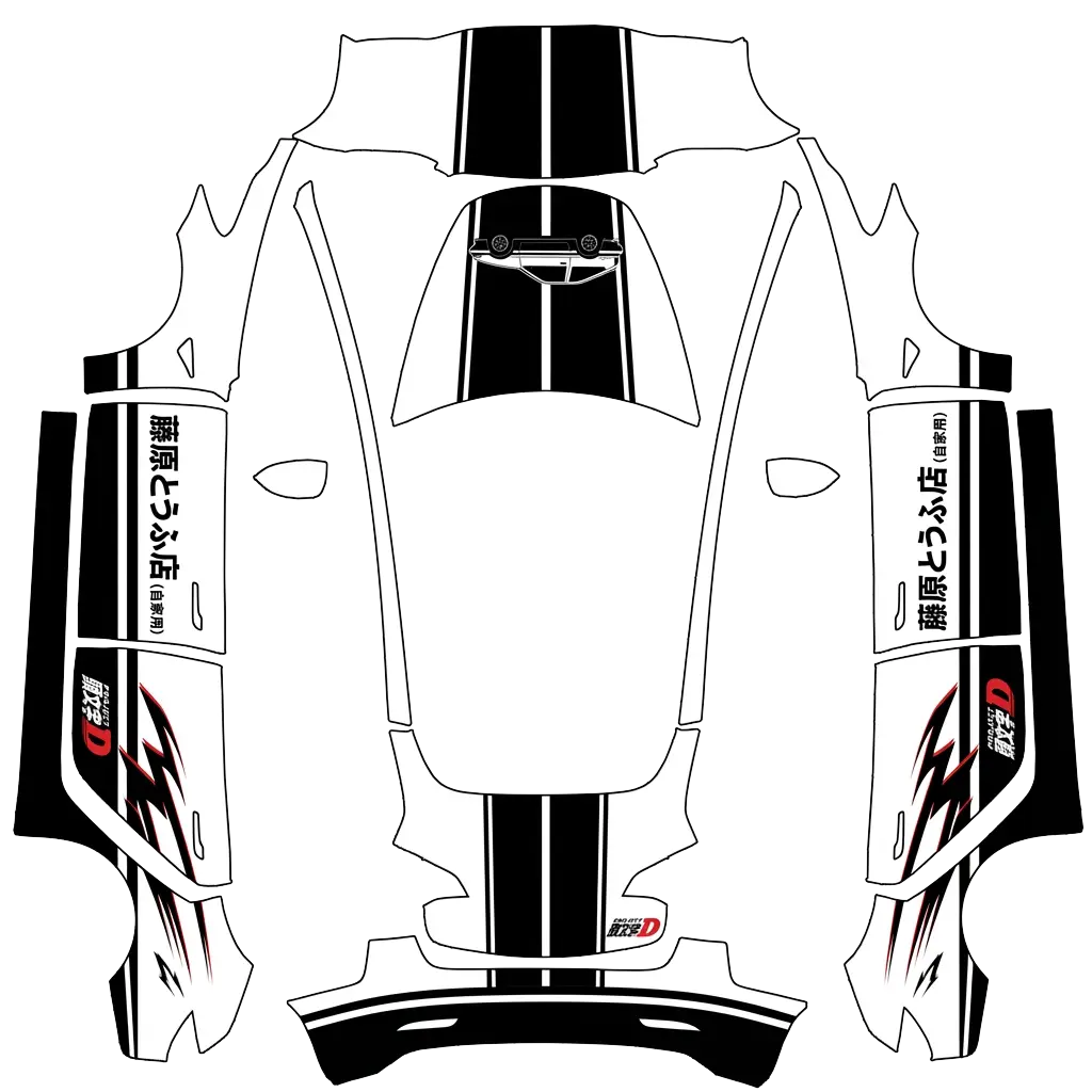 Tesla Model 3 wrap design - Initial D