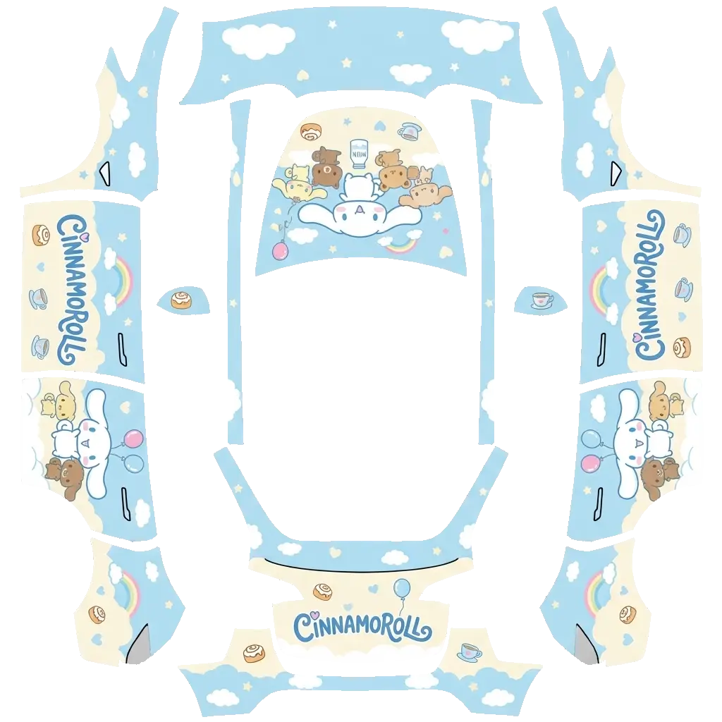 Tesla Model Y wrap design - Cinnamoroll