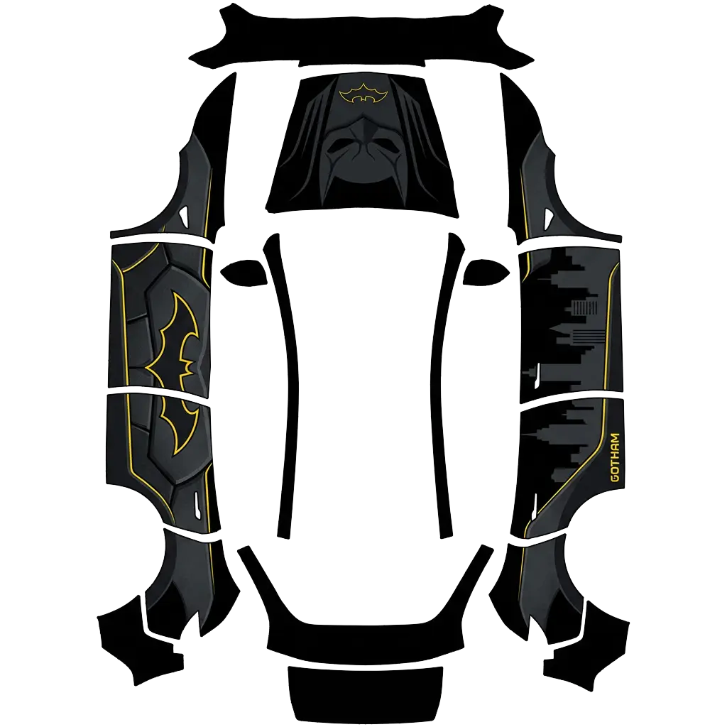 Tesla Model Y (2025+) wrap design - batman