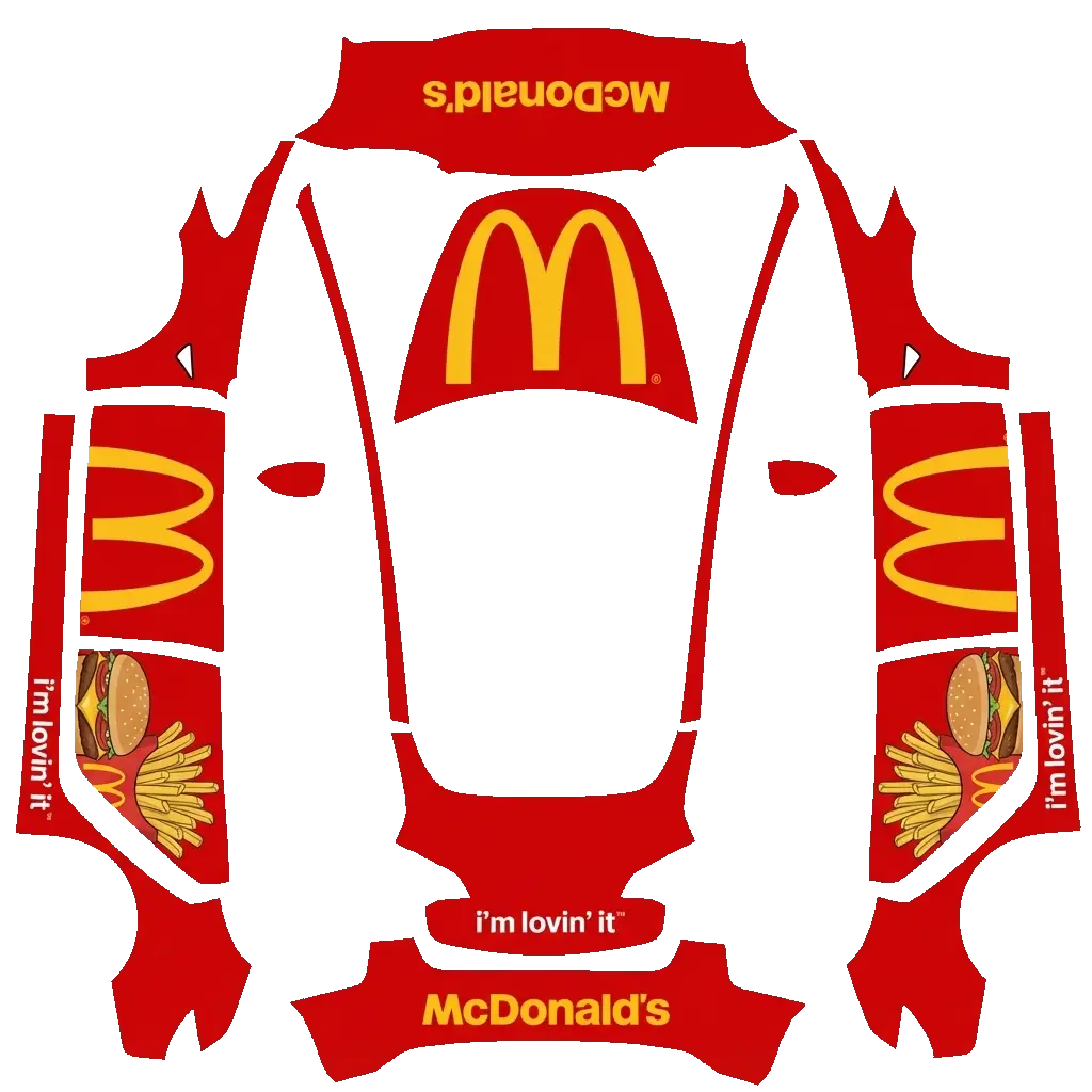 Tesla Model 3 wrap design - McDonald's