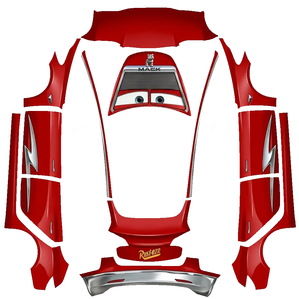 Tesla Model 3 wrap design - i want mac truck from pixer cars