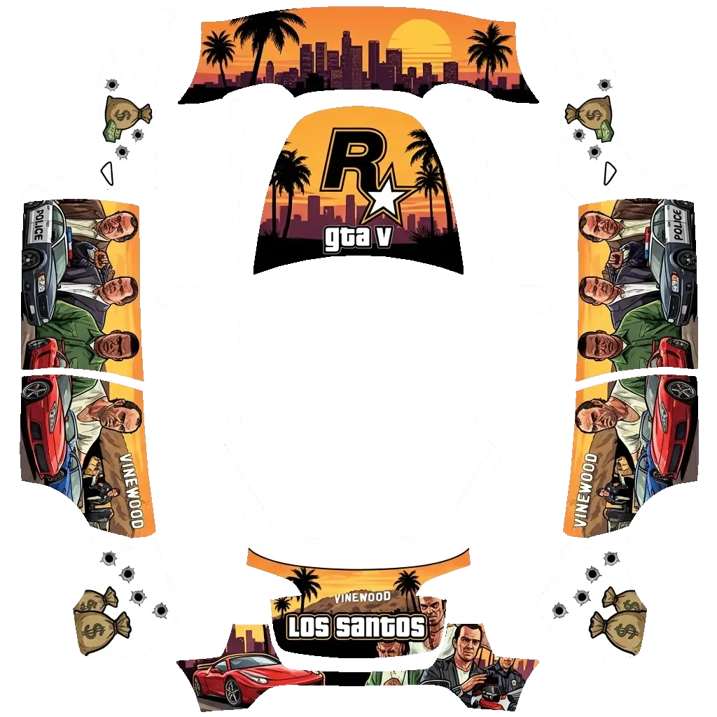 Tesla Model Y wrap design - gta5 and rockstar.art