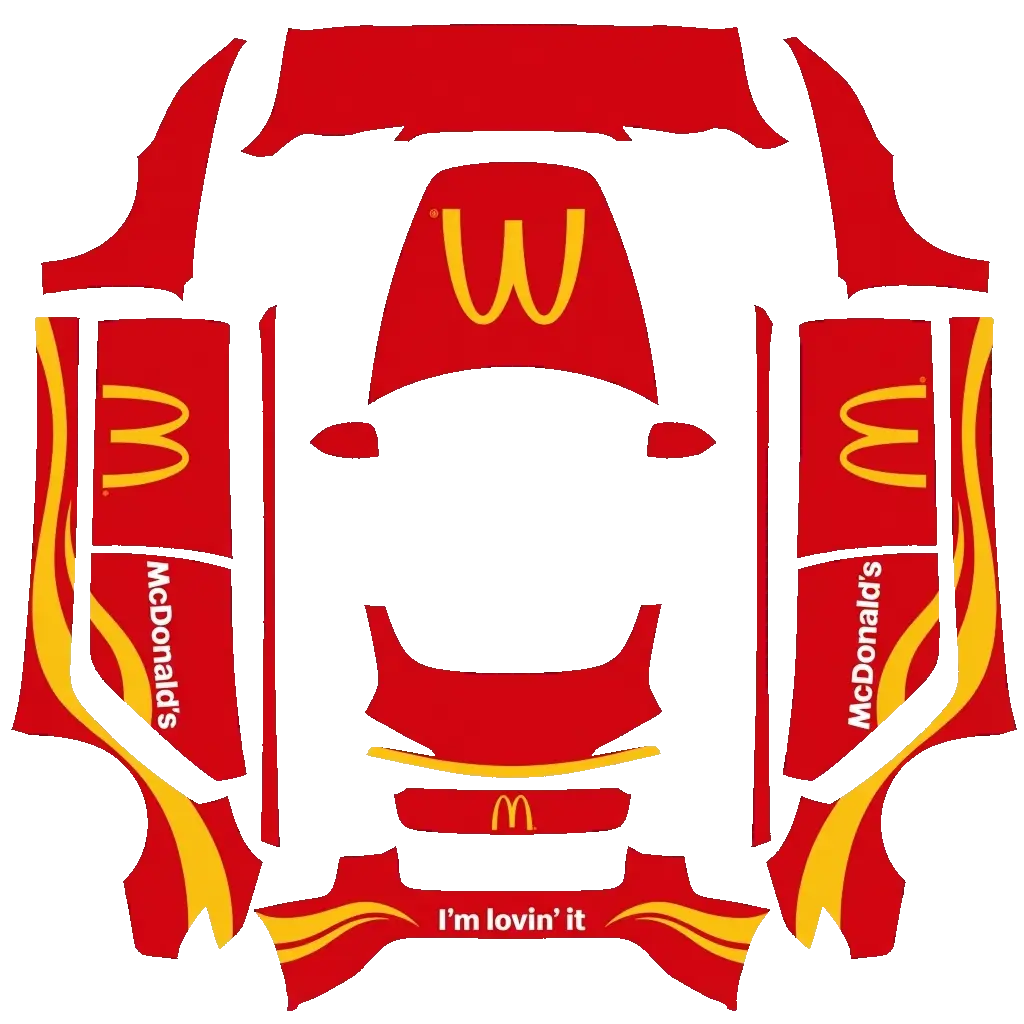 Tesla Model 3 (2024+) wrap design - McDonald's