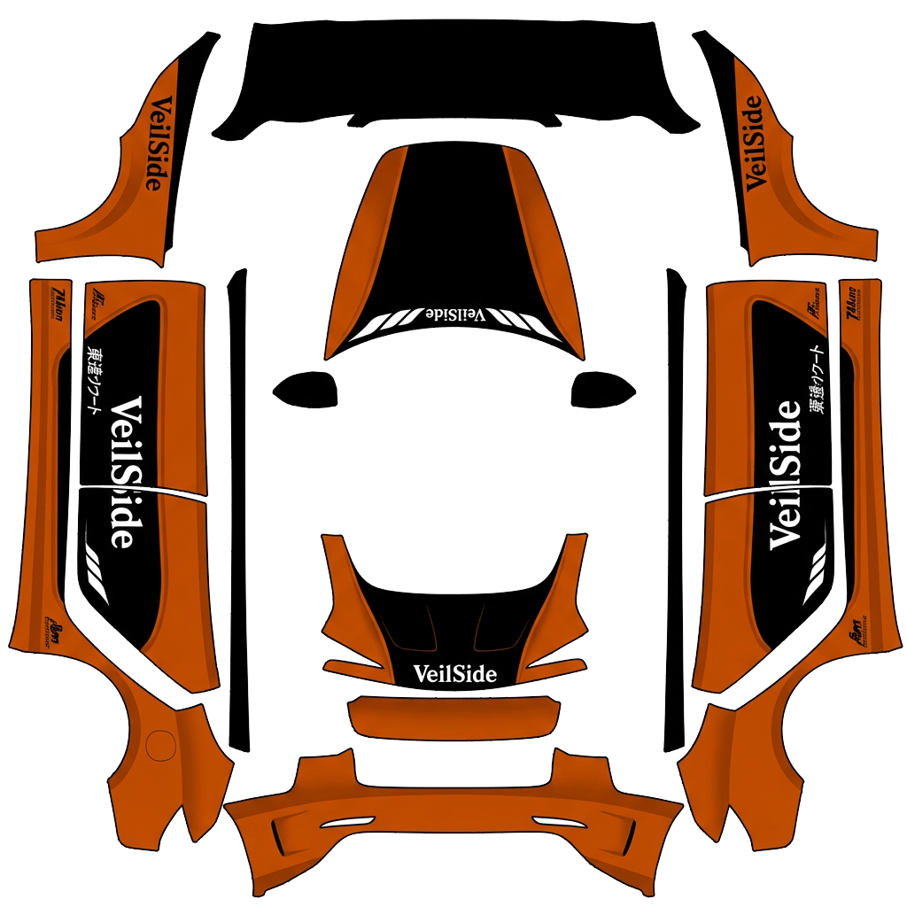 Model 3 (2024+) Standard & Premium Paint Shop wrap PNG - flat 1024x1024 wrap PNG template for Tesla Model 3 (2024+) Standard & Premium Paint Shop