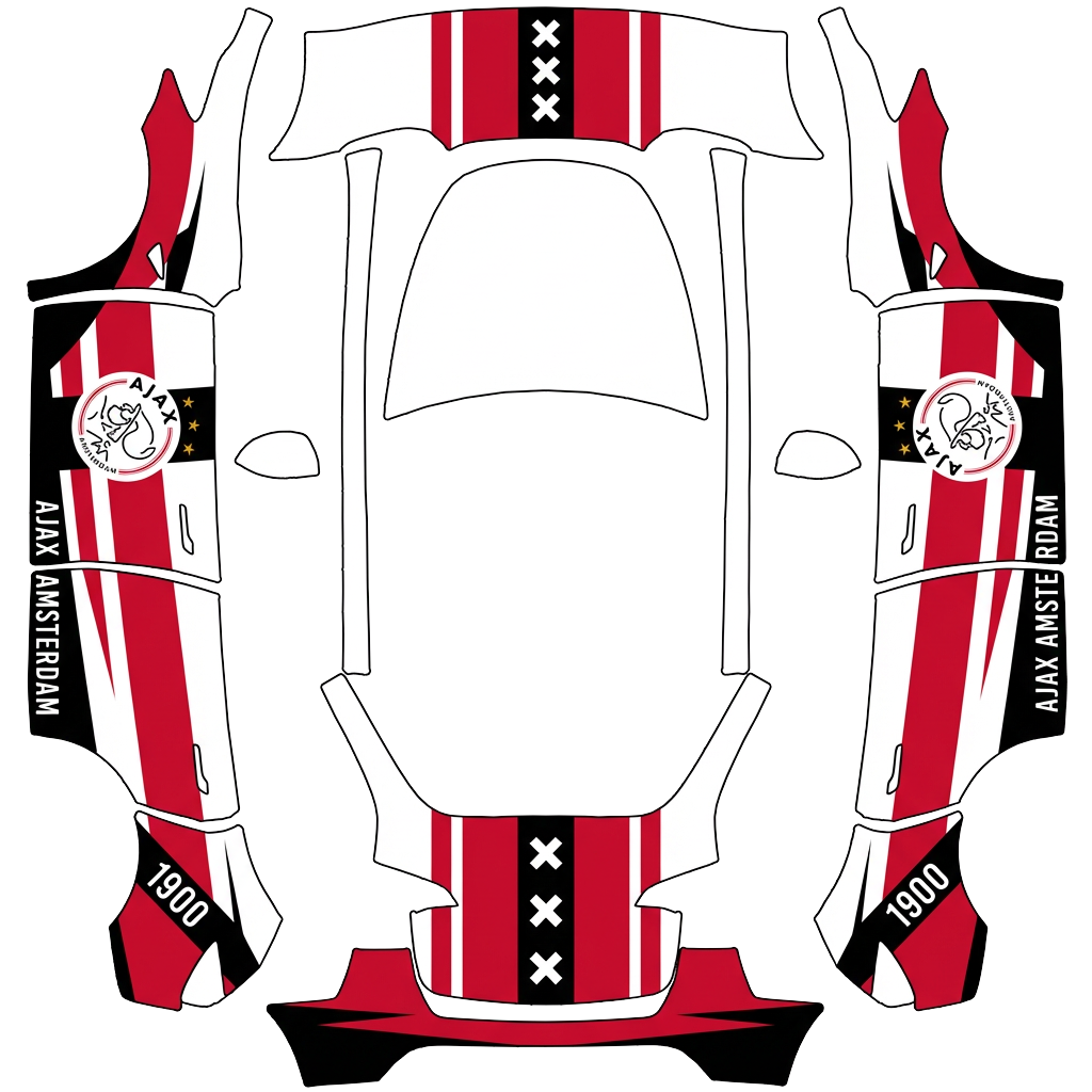 Model Y Paint Shop wrap PNG - flat 1024x1024 wrap PNG template for Tesla Model Y Paint Shop