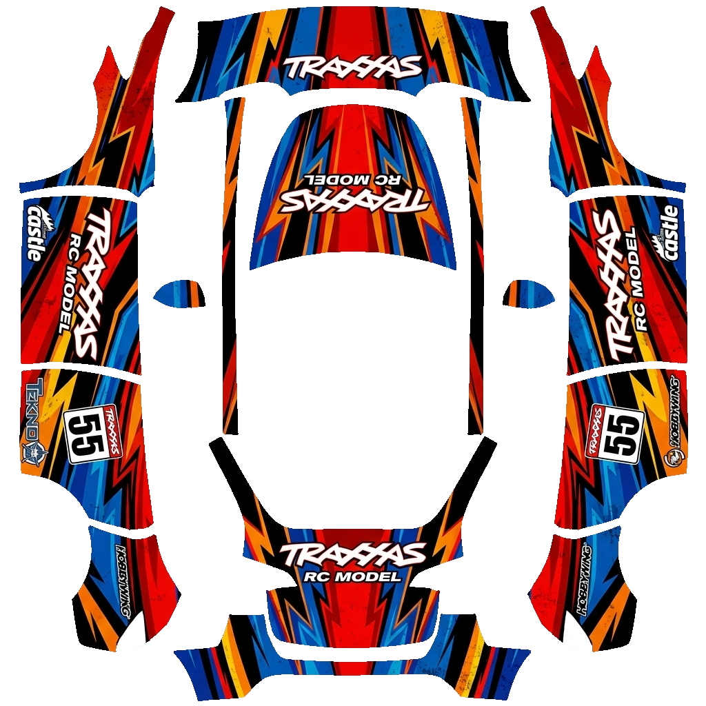 Model Y Paint Shop wrap PNG - flat 1024x1024 wrap PNG template for Tesla Model Y Paint Shop