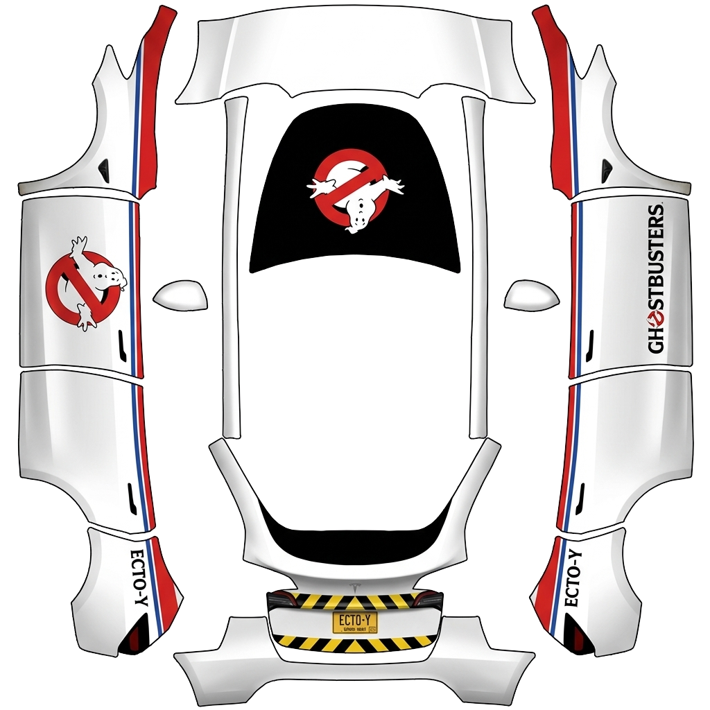 Model Y Paint Shop wrap PNG - flat 1024x1024 wrap PNG template for Tesla Model Y Paint Shop
