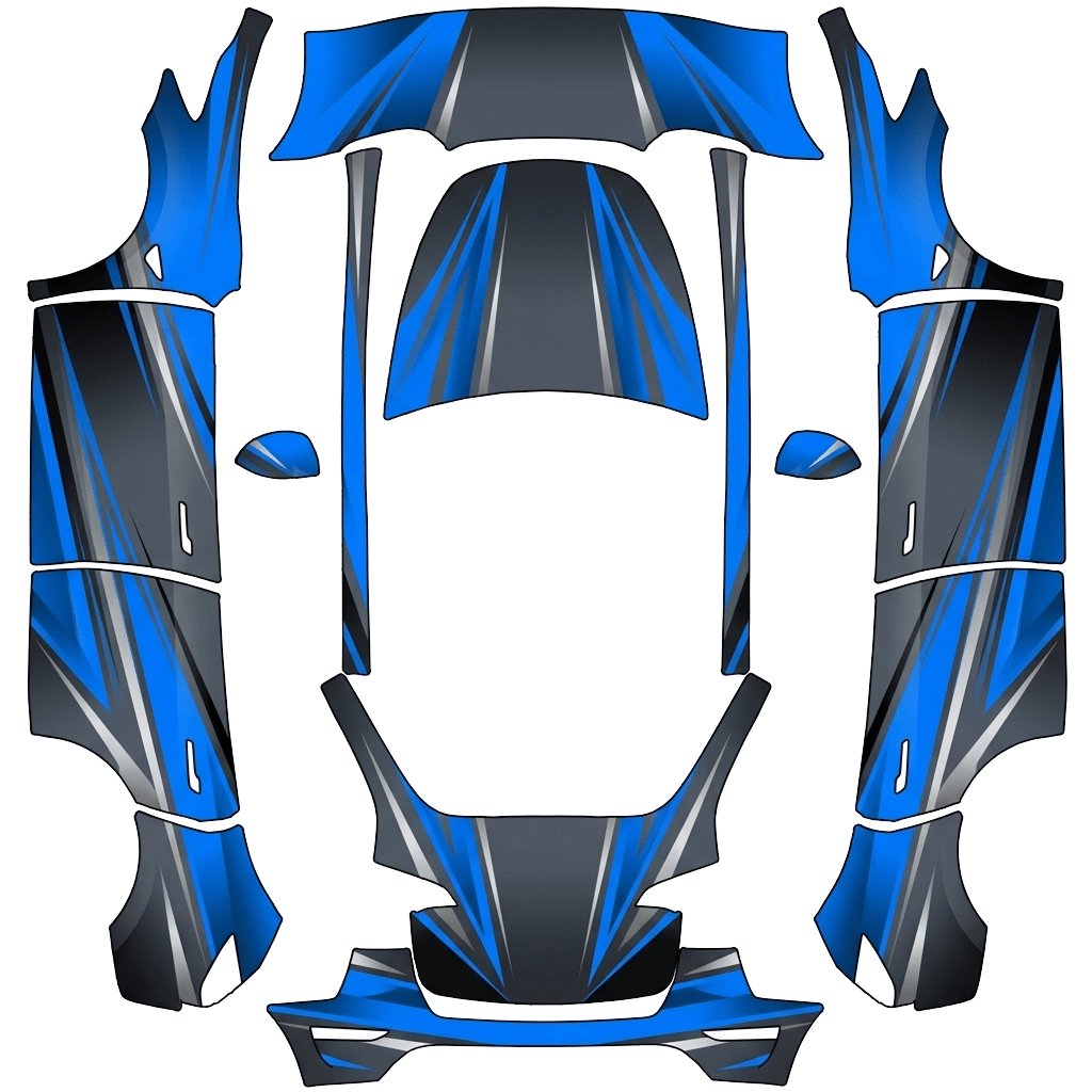 Model Y Paint Shop wrap PNG - flat 1024x1024 wrap PNG template for Tesla Model Y Paint Shop
